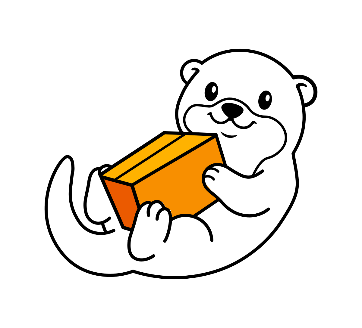 Otter-Maskottchen von Flotter Weg